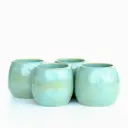 Set of 4 Pebble ‘Aqua’ Cups